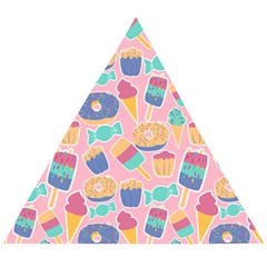 Ice Cream Donut Sweets Candie Wooden Puzzle Triangle by Apenda