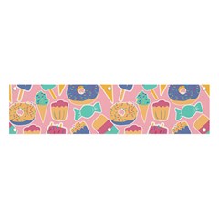 Ice Cream Donut Sweets Candie Banner And Sign 4  X 1  by Apenda