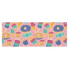 Ice Cream Donut Sweets Candie Banner And Sign 8  X 3  by Apenda