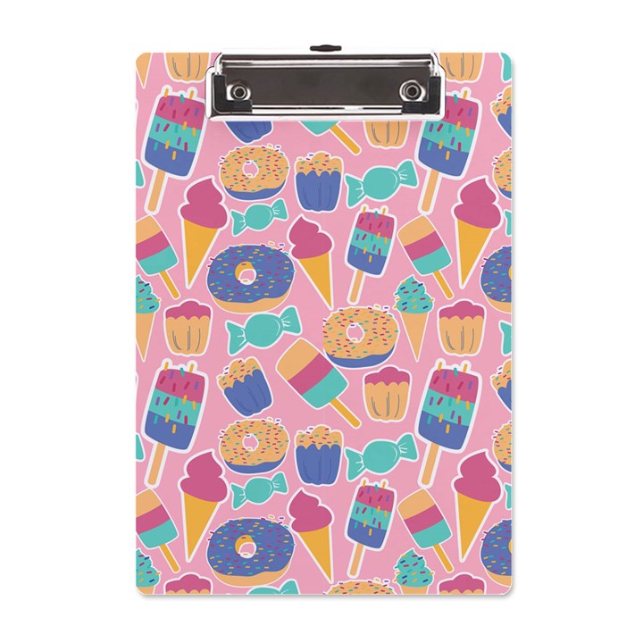 Ice Cream Donut Sweets Candie A5 Acrylic Clipboard