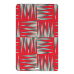 Zigzag Pattern Chevron Red Name Card Style Usb Flash Drive by Bedest