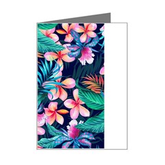 Hawaiian Flowers Hawaii Mini Greeting Card by Cemarart