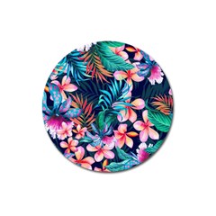 Hawaiian Flowers Hawaii Magnet 3  (round) by Cemarart