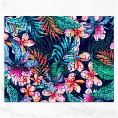 Hawaiian Flowers Hawaii Rectangular Jigsaw Puzzl by Cemarart