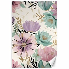 Flowers Pattern Floral Canvas 20  X 30  by Sabxi