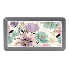 Flowers Pattern Floral Memory Card Reader (mini) by Sabxi