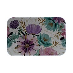 Flowers Pattern Floral Open Lid Metal Box (silver)   by Sabxi