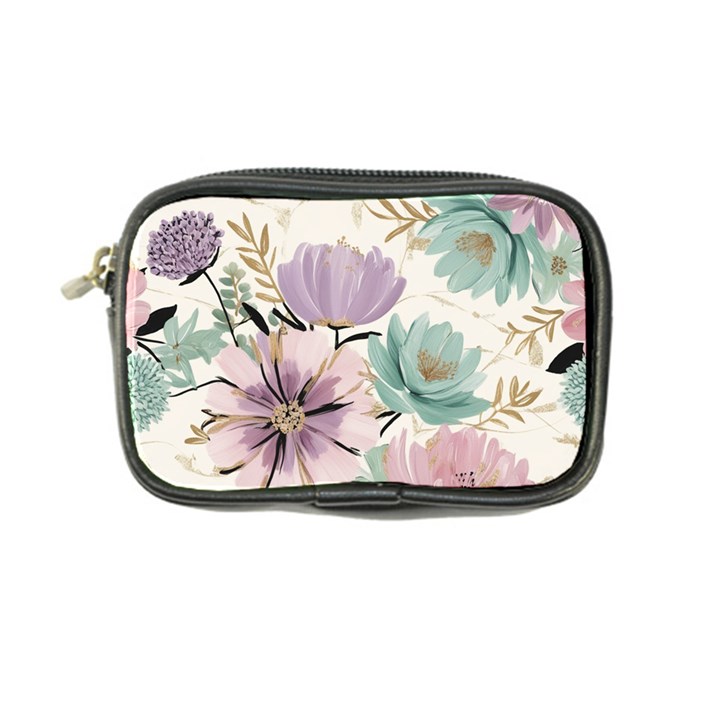 Flowers Pattern Floral Coin Purse