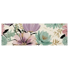 Flowers Pattern Floral Banner And Sign 12  X 4  by Sabxi