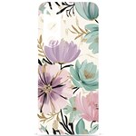 Flowers Pattern Floral Samsung Galaxy S24 Plus 6.7 Inch Black TPU UV Case Front