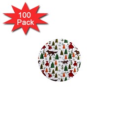 Little Red Riding Hood Seamless 1  Mini Magnets (100 Pack)  by Sabxi