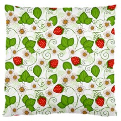 Strawberry Fruit Pattern Leaves 16  Baby Flannel Cushion Case (two Sides) by Sabxi