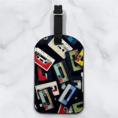 Abstract Case Nappa Leather Luggage Tag Rectangle by kyorashop23