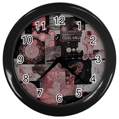 Aesthetic , Aesthetic, Dark Wall Clock (black) by kyorashop23