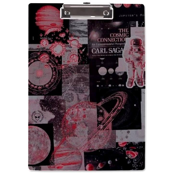 Aesthetic , Aesthetic, Dark A4 Acrylic Clipboard