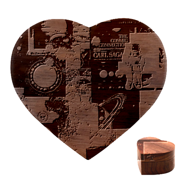 Aesthetic , Aesthetic, Dark Heart Wood Jewelry Box