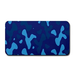 Blue Camouflage Pattern Medium Bar Mat by kyorashop23