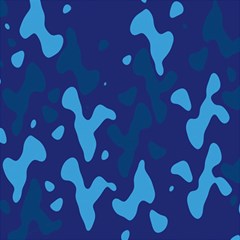 Blue Camouflage Pattern Play Mat (rectangle) by kyorashop23