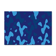 Blue Camouflage Pattern Sticker A4 (100 Pack) by kyorashop23