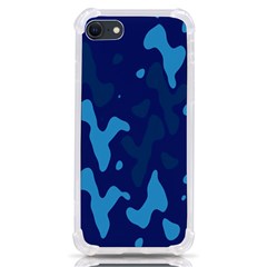 Blue Camouflage Pattern Iphone Se by kyorashop23