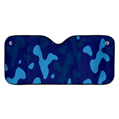 Blue Camouflage Pattern Car Windshield Sunshade by kyorashop23