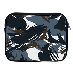 Blue Winter Camouflage, Military Camouflage Apple Ipad 2/3/4 Zipper Cases by kyorashop23