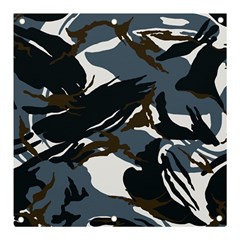 Blue Winter Camouflage, Military Camouflage Banner And Sign 3  X 3  by kyorashop23