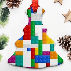 Colorful Bricks, Bricks, Colorful Ornament (christmas Tree)  by kyorashop23