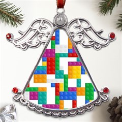 Colorful Bricks, Bricks, Colorful Metal Angel With Crystal Ornament by kyorashop23