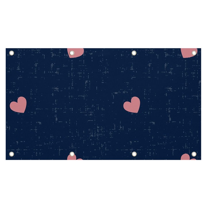 Corazones, Blue, Pattern Banner and Sign 7  x 4 