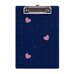 Corazones, Blue, Pattern A5 Acrylic Clipboard by kyorashop23