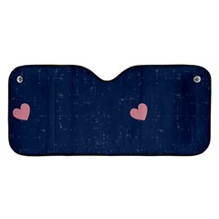 Corazones, Blue, Pattern Car Windshield Sunshade by kyorashop23