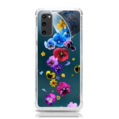 Falling Flowers, Art, Coffee Cup Samsung Galaxy S20 6 2 Inch Tpu Uv Case by kyorashop23