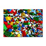 Falling Lego Bricks, Desenho, Fall, Games Sticker A4 (10 pack) Front