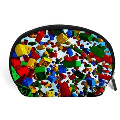 Falling Lego Bricks, Desenho, Fall, Games Accessory Pouch (large) by kyorashop23