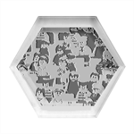 Lego People, Games Hexagon Wood Jewelry Box Front