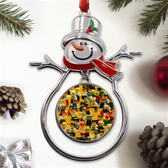 Lego People, Games Metal Snowman Ornament by kyorashop23