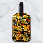 Lego People, Games Nappa Leather Luggage Tag Rectangle Front