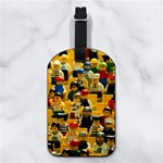 Lego People, Games Nappa Leather Luggage Tag Rectangle Back