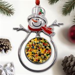 Lego People, Games Metal Snowman Ornament Front