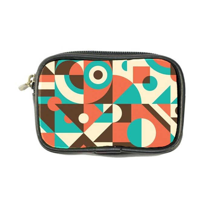 Retro Colorful Background, Retro Abstraction Coin Purse