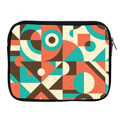 Retro Colorful Background, Retro Abstraction Apple Ipad 2/3/4 Zipper Cases by kyorashop23