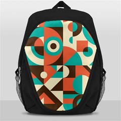 Retro Colorful Background, Retro Abstraction Backpack Bag by kyorashop23