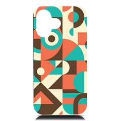 Retro Colorful Background, Retro Abstraction Iphone 16 Black Uv Print Pc Hardshell Case by kyorashop23