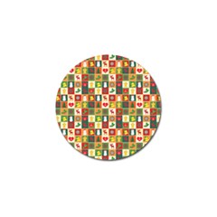 Template Christmas Pattern Golf Ball Marker (10 Pack) by Proyonanggan