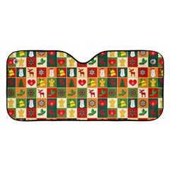 Template Christmas Pattern Car Windshield Sunshade by Proyonanggan