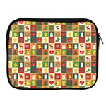 Template Christmas Pattern Apple iPad 2/3/4 Zipper Cases Front