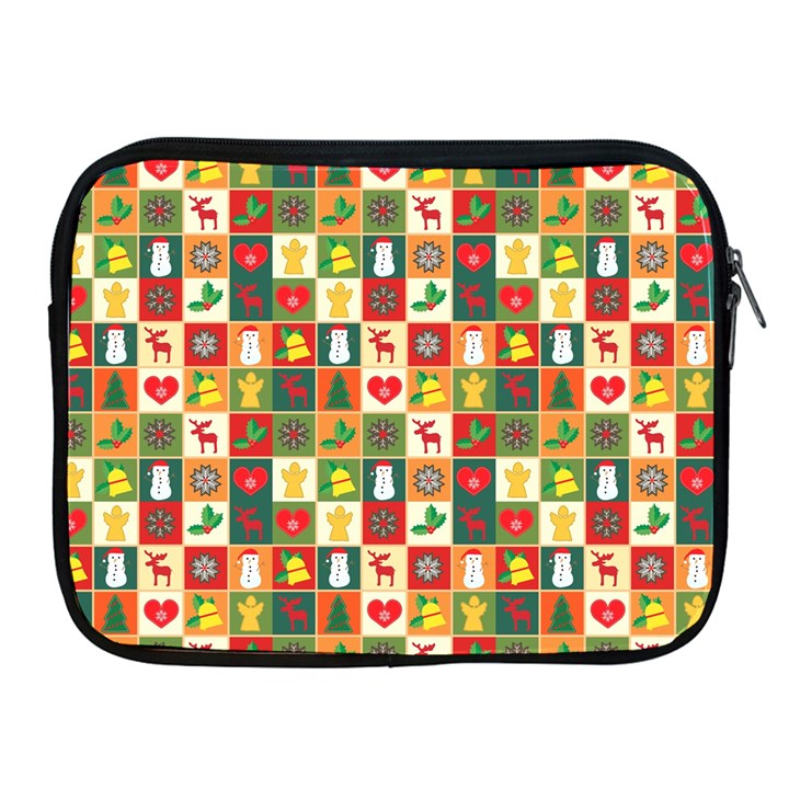 Template Christmas Pattern Apple iPad 2/3/4 Zipper Cases