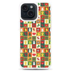 Template Christmas Pattern Iphone 15 Plus Tpu Uv Print Case by Proyonanggan