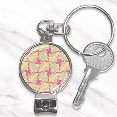 Abstract Pattern Design Scrapbooking Nail Clippers Key Chain by Paksenen